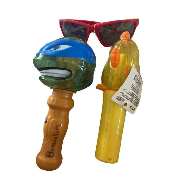 Lot of 3 Kids Sunglasses Light Spinner Chick Teenage Mutant Ninja Turtles - Picture 2 of 9
